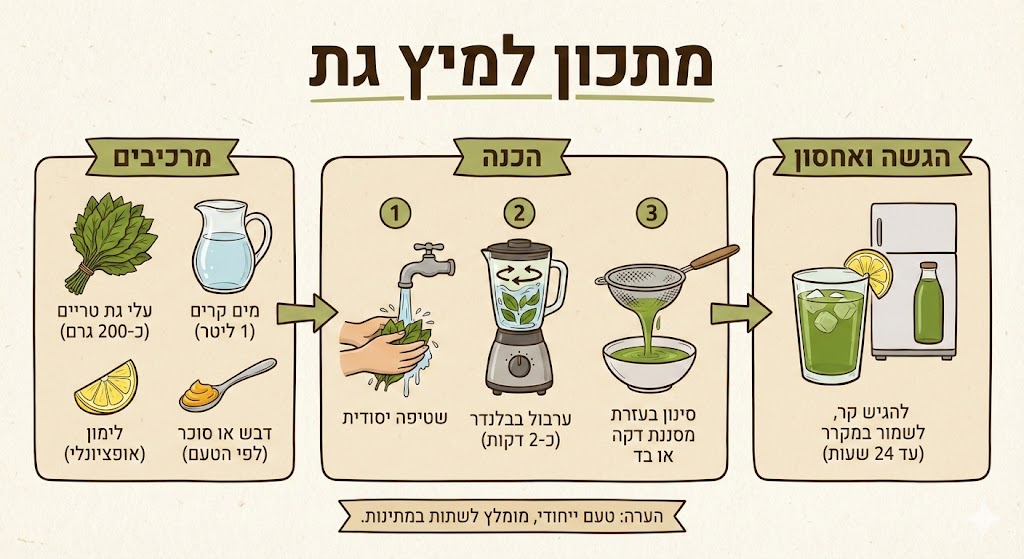 מתכון למיץ גת