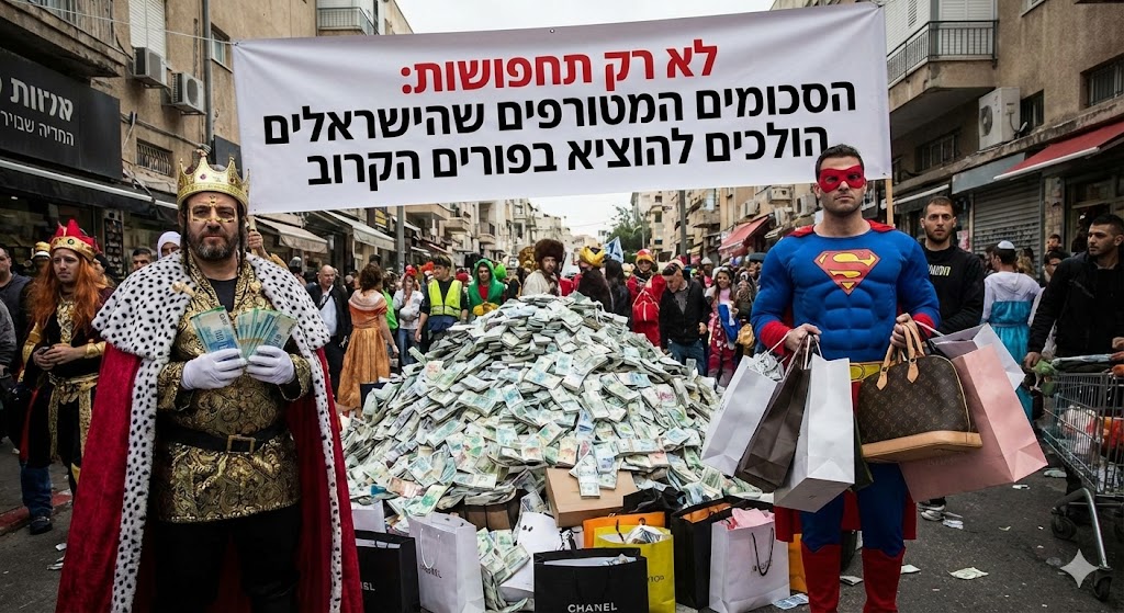 הסכומים המטורפים שהישראלים הולכים להוציא בפורים הקרוב