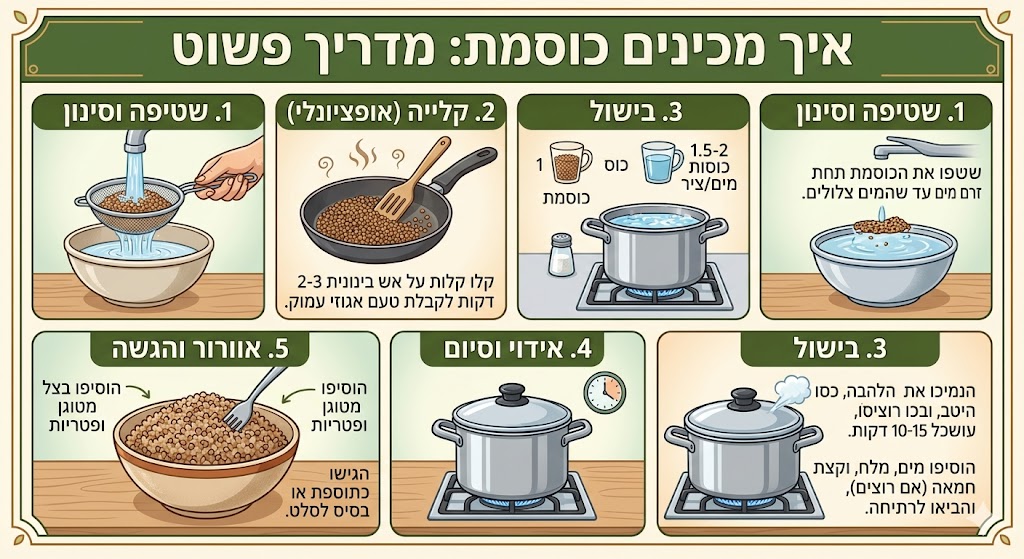 איך מכינים כוסמת