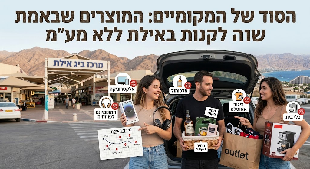 הסוד של המקומיים: המוצרים שבאמת שווה לקנות באילת ללא מע"מ
